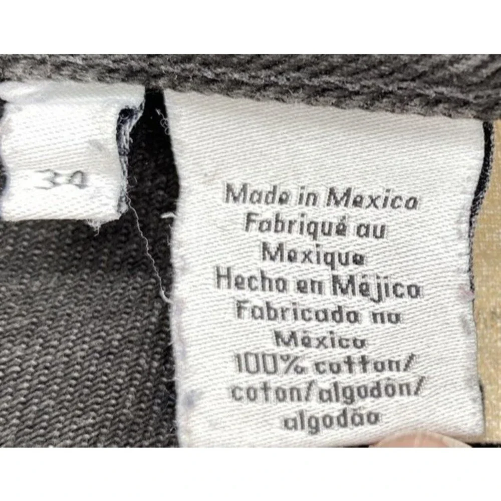 Calvin Klein Jeans Men’s 34x28 Easy Fit Black Denim Straight Leg Made in Mexico